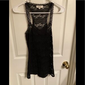 Umgee | beautiful lace layering tank. Sz Small